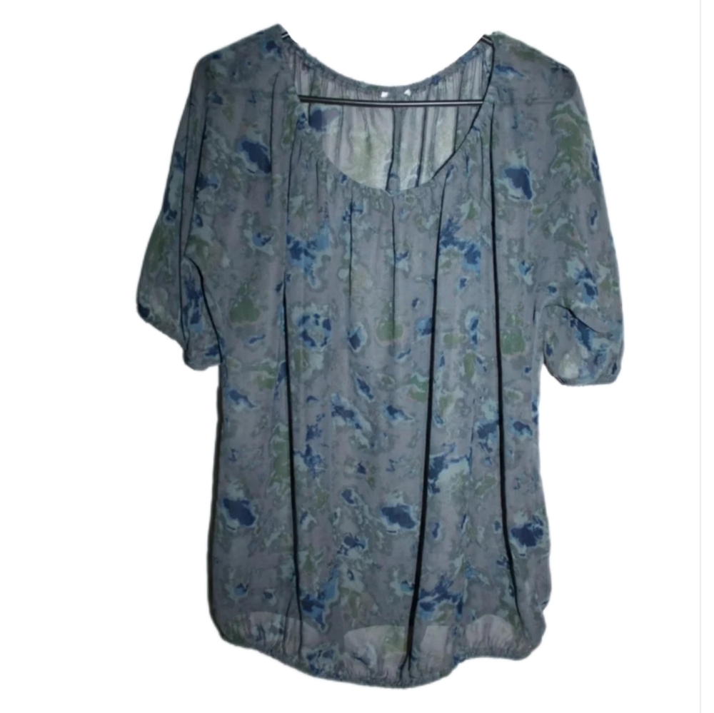 Women's Floral Sheer Blouse